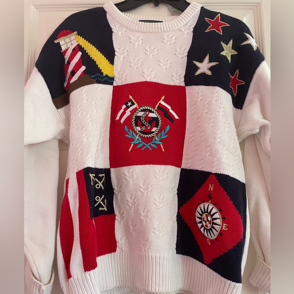 Vintage Charter Club Nautical sweater